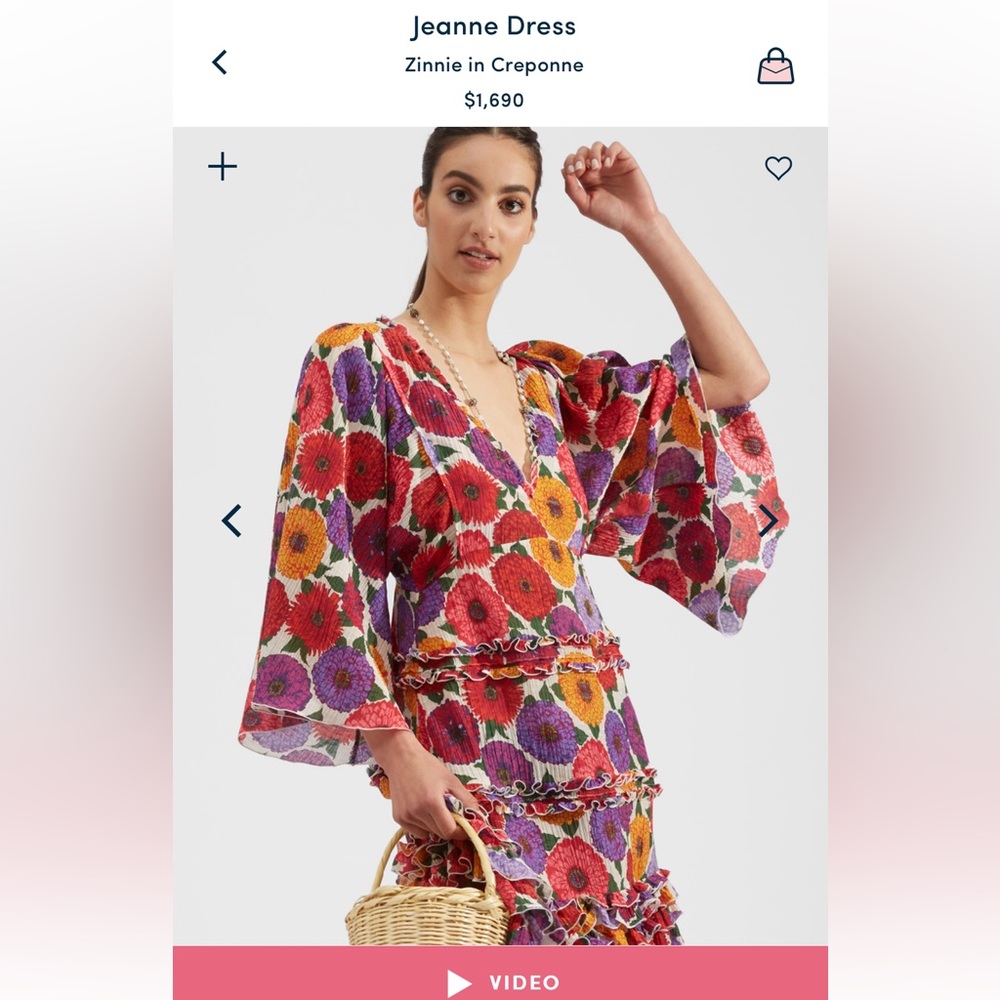 Jeanne Dress in Zinnie in creponne for Women